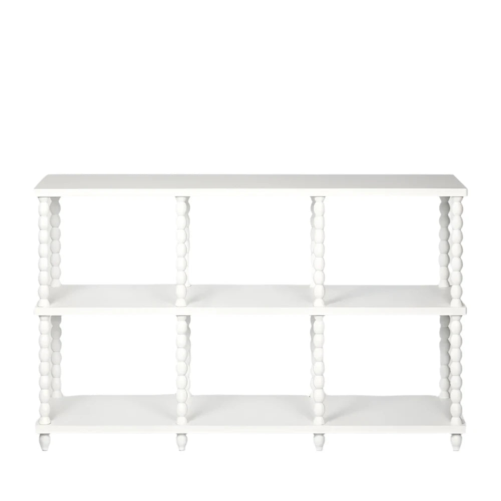 White Bobbin Console Table