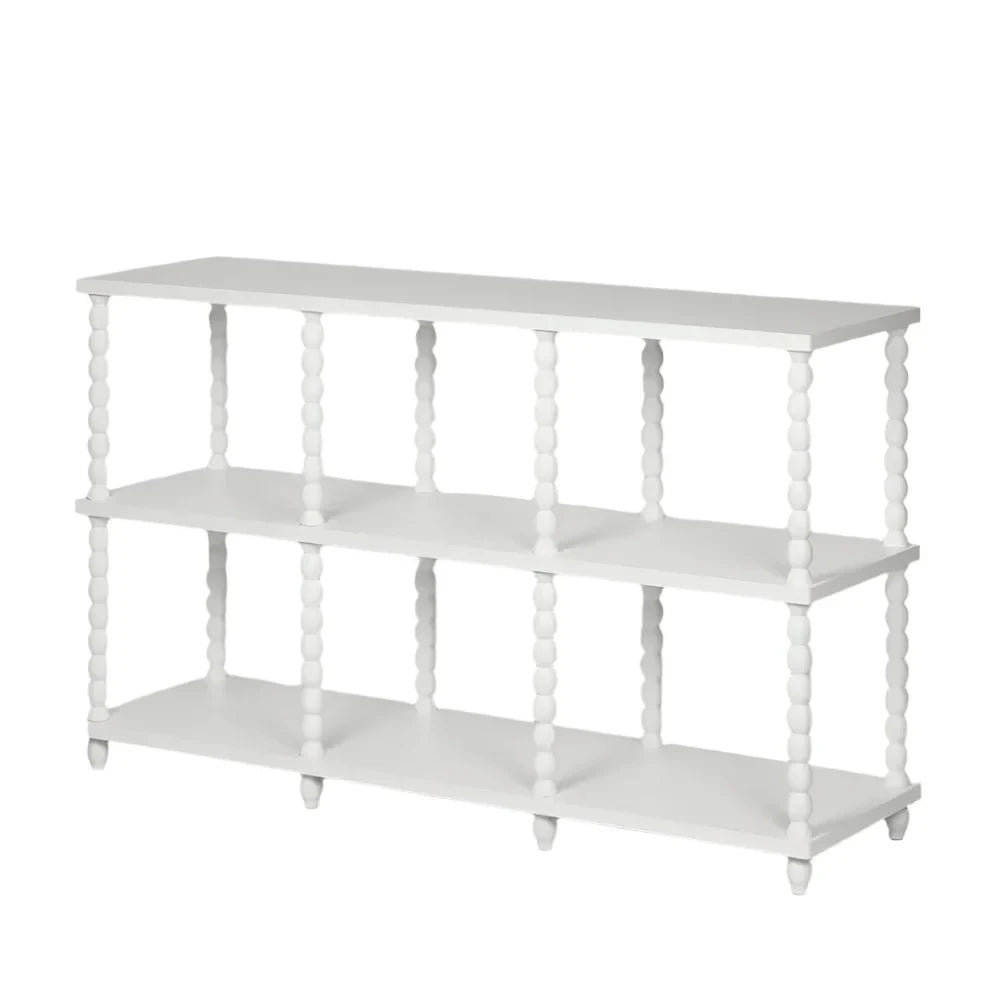 White Bobbin Console Table