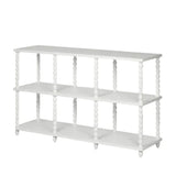 White Bobbin Console Table