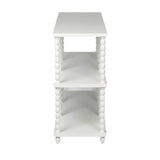 White Bobbin Console Table