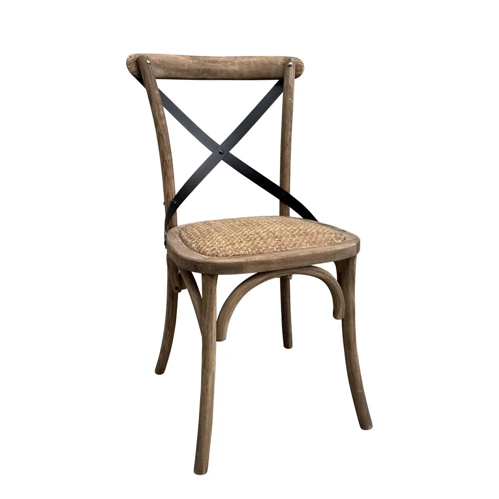 Pair Of Jasper Cross Back Chairs