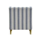 Newport Armchair In Sky Blue Stripe