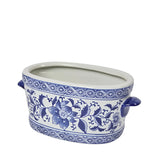 Blue & White Bloom Planter
