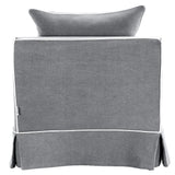 Avondale Armchair In Classic Grey with Piping