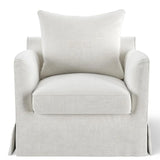 Avondale Armchair In Ivory with Piping