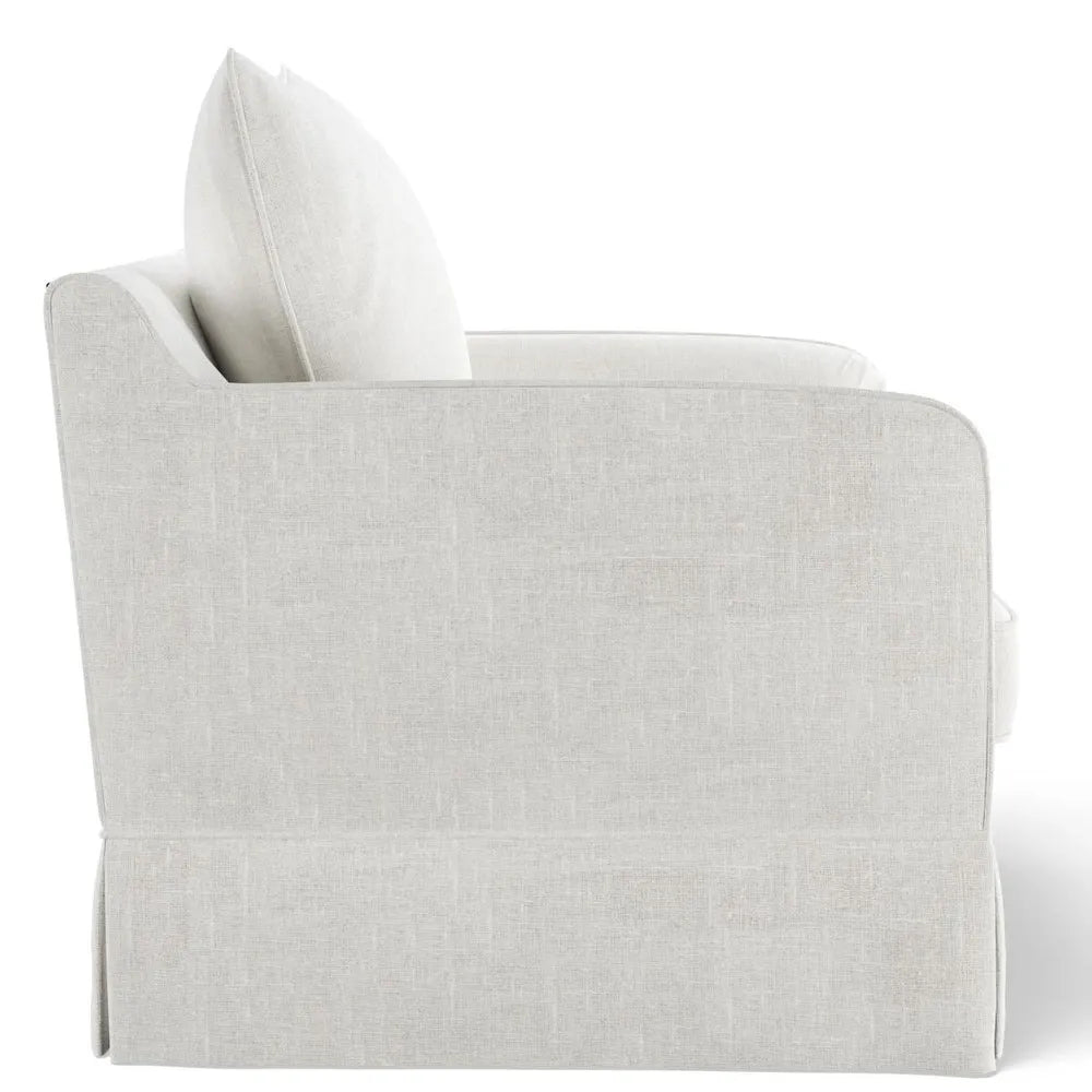 Avondale Armchair In Ivory with Piping