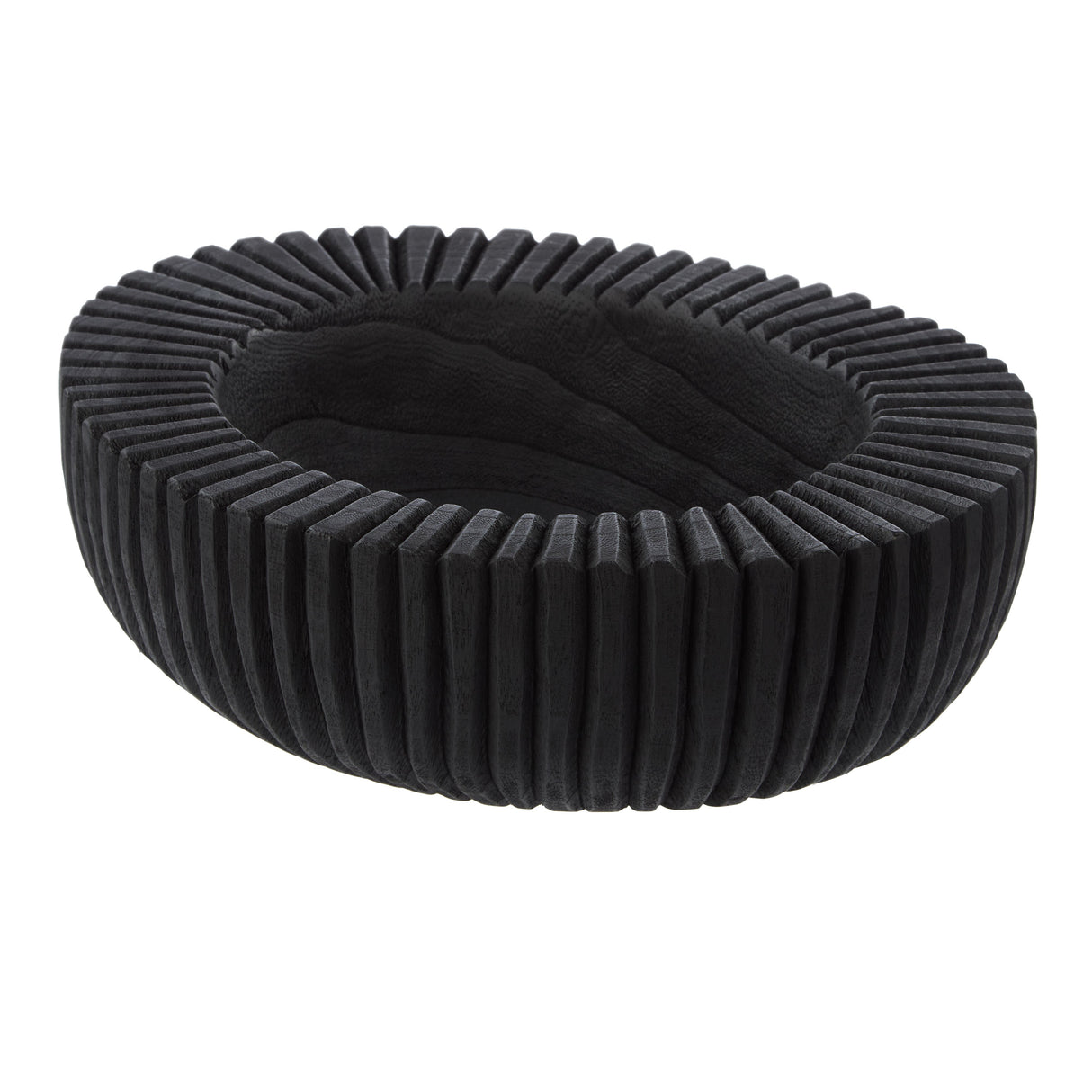 Charcoal Black Wooden Bowl