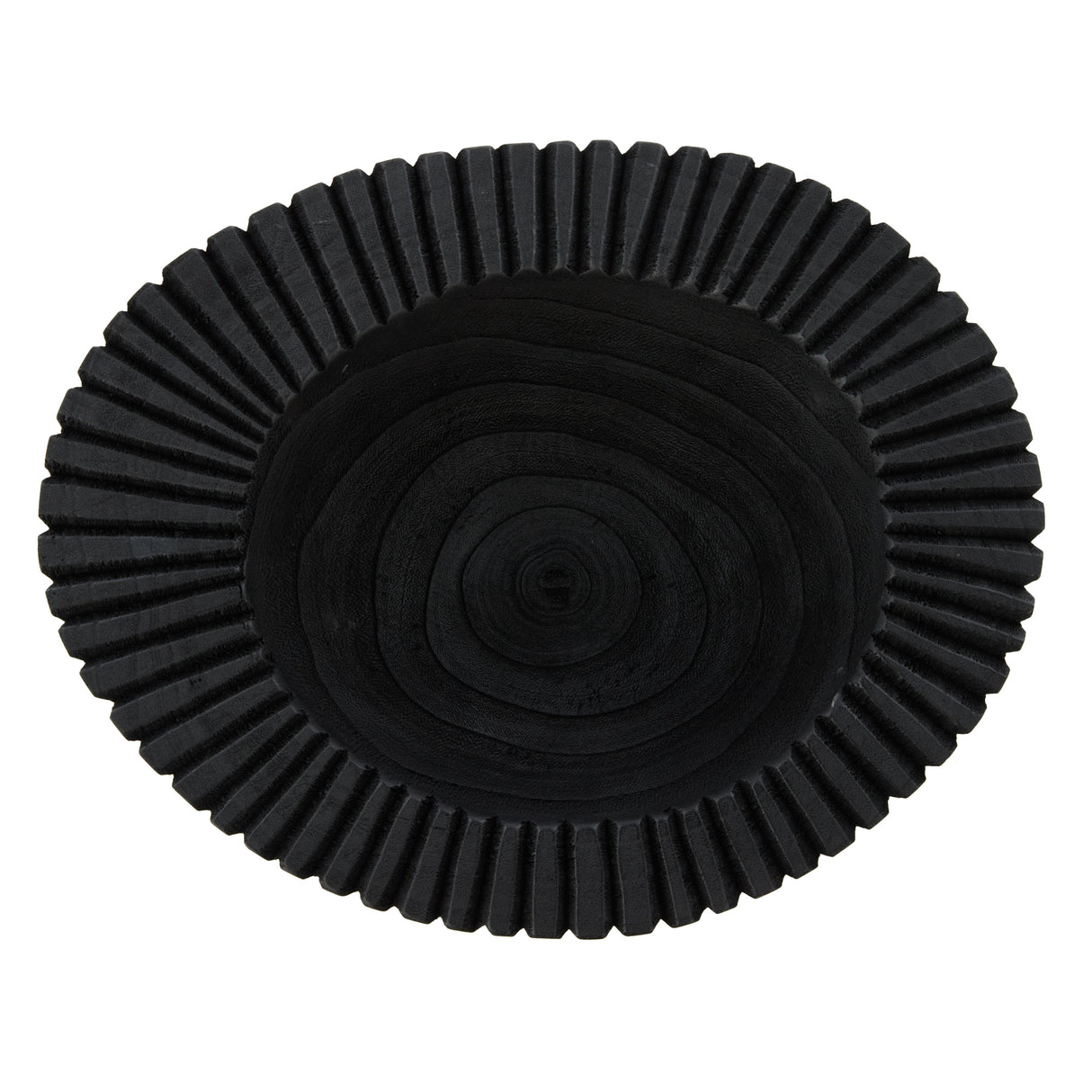 Charcoal Black Wooden Bowl