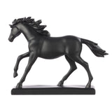 Black Stallion Horse Sculpture