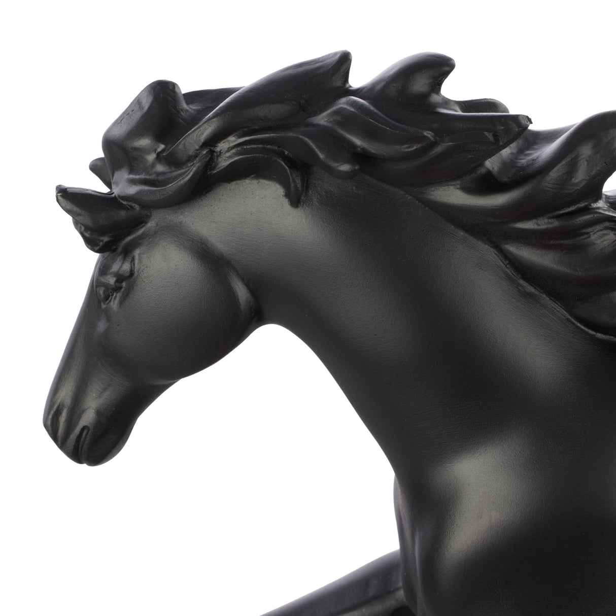 Black Stallion Horse Sculpture