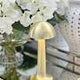 Vogue Round Top USB Touch Lamp In Gold