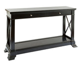 Bayview Two Drawer Console Hall Table In Black