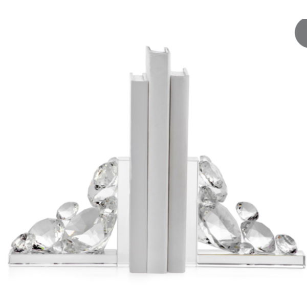 Pair Of Diamond Cluster Bookends