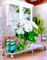 Extra Large Rustic Mirrored Tray - Silver, Gold Or Black