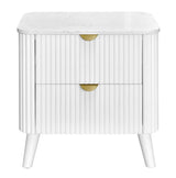 Monaco Bedside Table in White