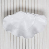 White Faux Clam Shell - Large