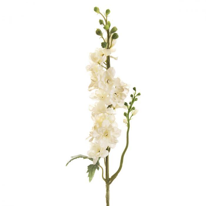 Set of Three Delphinium Sprays With Dark Green Foliage