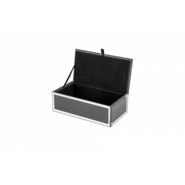 Grey Glass Jewellery Box