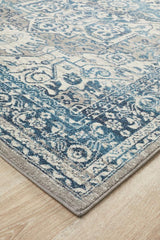Hamptons Teal Blue Rug 240cm x 330cm