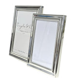 Silver Beaded Trim Photo Frames