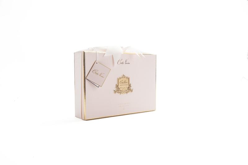 Cote Noire Charente Rose Gift Set With Candle, Diffuser & Scented Floral