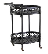 Palm Beach Rattan Bar Caddy - Three Colours Available