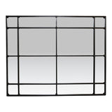 Classic Antique Black Iron Rectangular Wall Mirror - SPECIAL ORDER