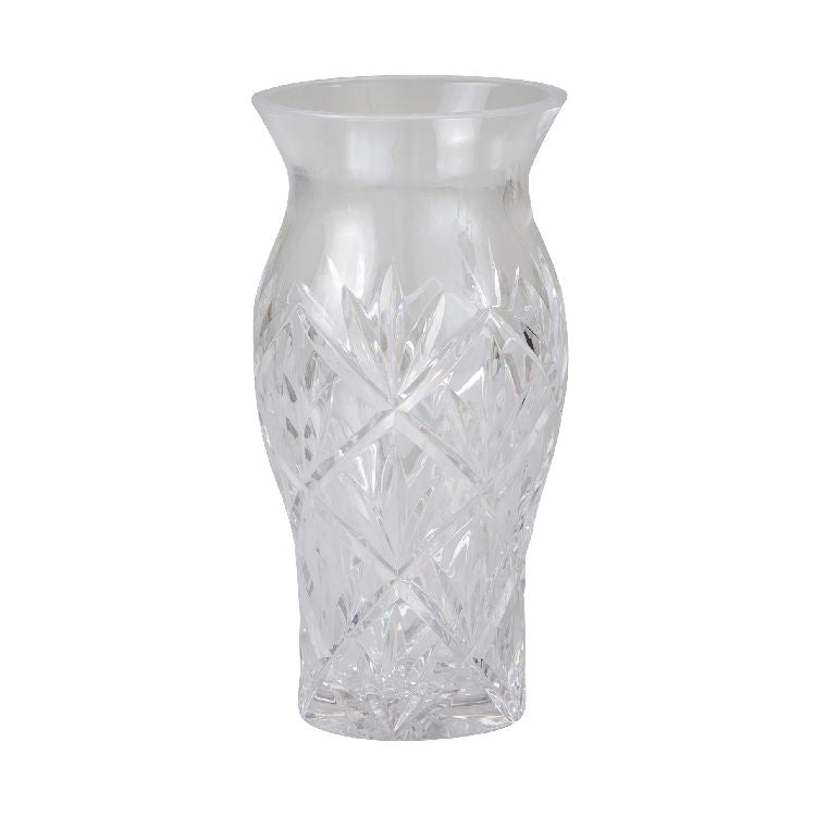 Solitaire Crystal Glass Vase 25cm
