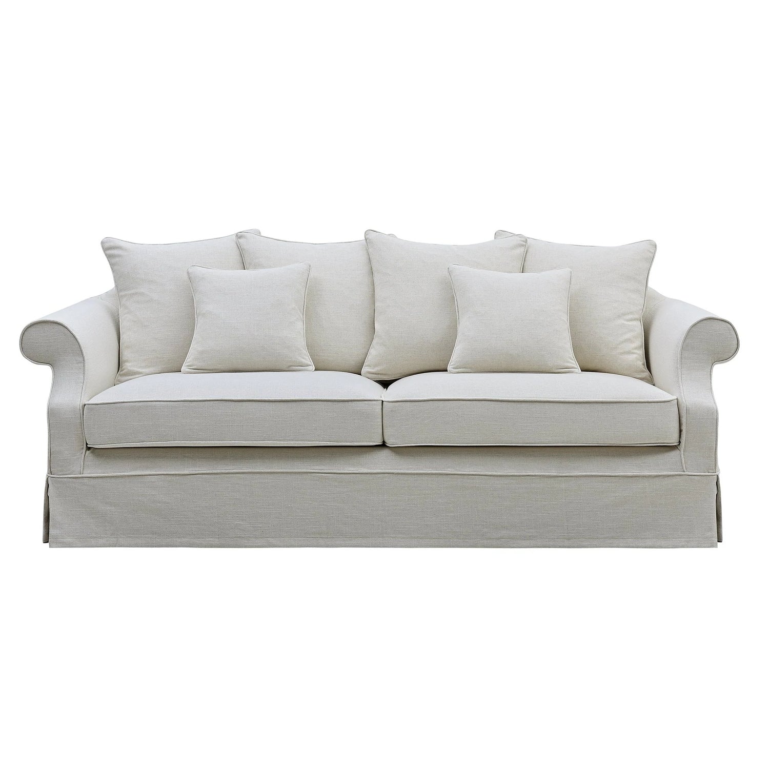 Lexington Three Seater Sofa In Classic Ivory