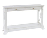 Bayview Two Drawer Console Hall Table In White