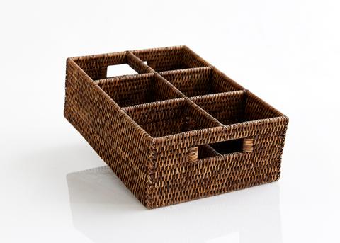 Rectangular Rattan Caddy
