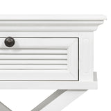 Ex-Display Long Island Cross Leg Side Table In White