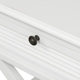 Ex-Display Long Island Cross Leg Side Table In White