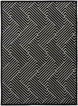Manhattan Rug In Black Stripe