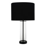 Madison Black Table Lamp with Black Shade