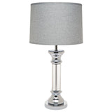 Manhattan Lamp with Grey Linen Shade