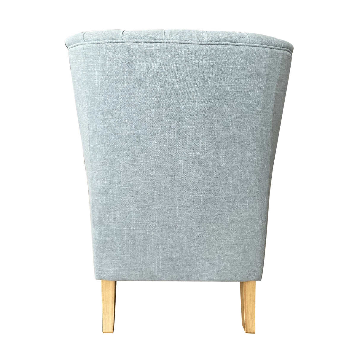 Chesterfield Winged Armchair In Sage Linen
