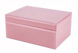 Blush Pink Glass Jewellery Box