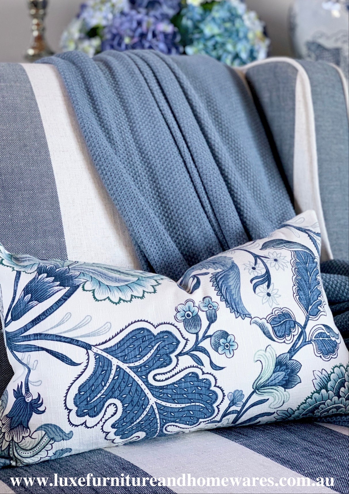 Blossom Lumbar Feather Cushion 30cm x 50cm