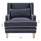 Newport Armchair In Navy