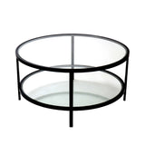 Portland Black and Glass Coffee Table