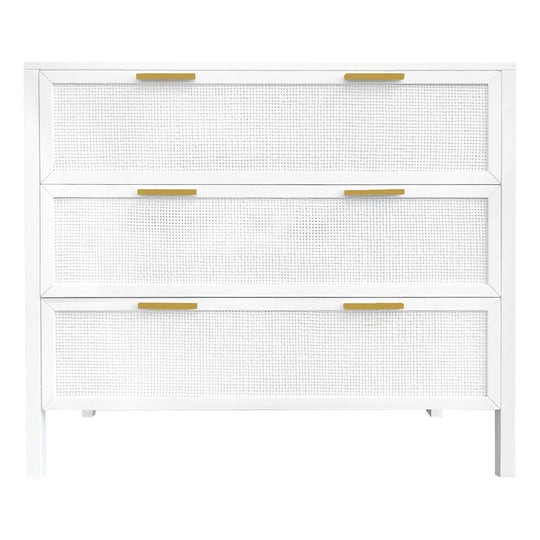 Winslow Three Drawer Dresser in White