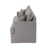 Pale Grey 2.5 Seater Sofa with Piping