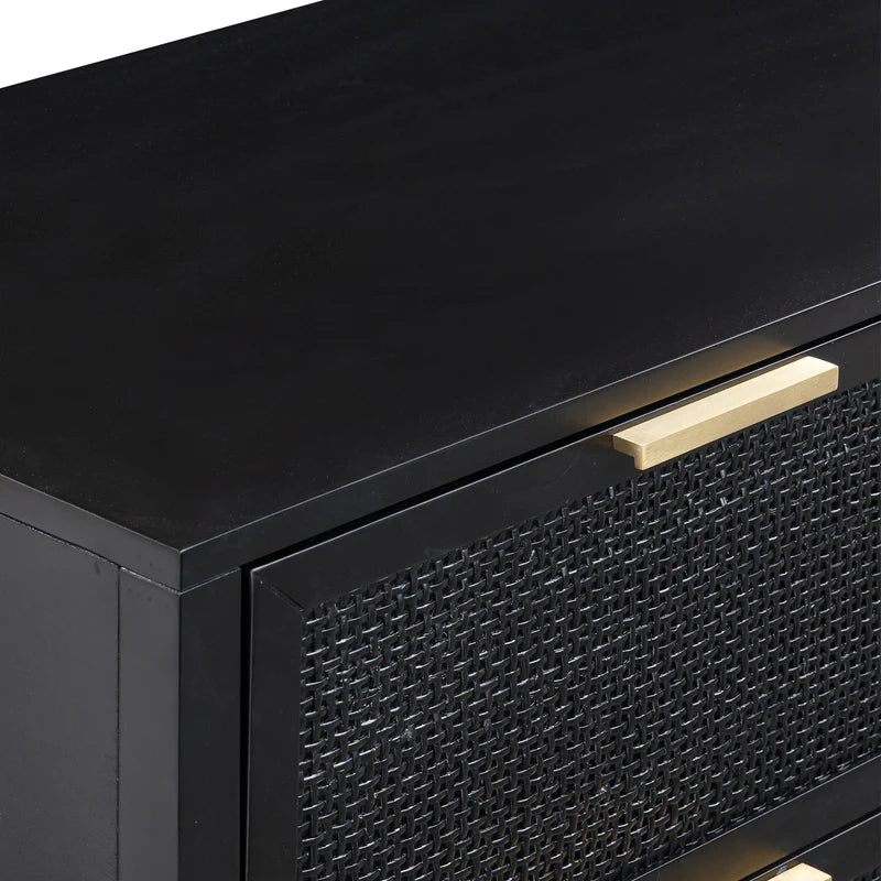 Winslow Three Drawer Dresser in Black