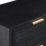 Winslow Three Drawer Dresser in Black