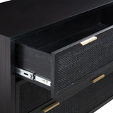 Winslow Three Drawer Dresser in Black