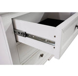Bayview Three Drawer Bedside Table In White